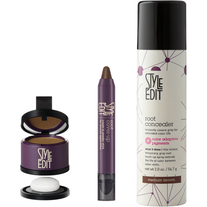 Style Edit - Brunette Cover-Up Stick, Powder And Conceal Trio