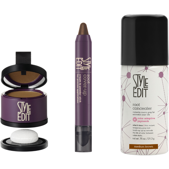 Style Edit - Brunette Travel Size, Cover Up Stick And Touch Up Trio