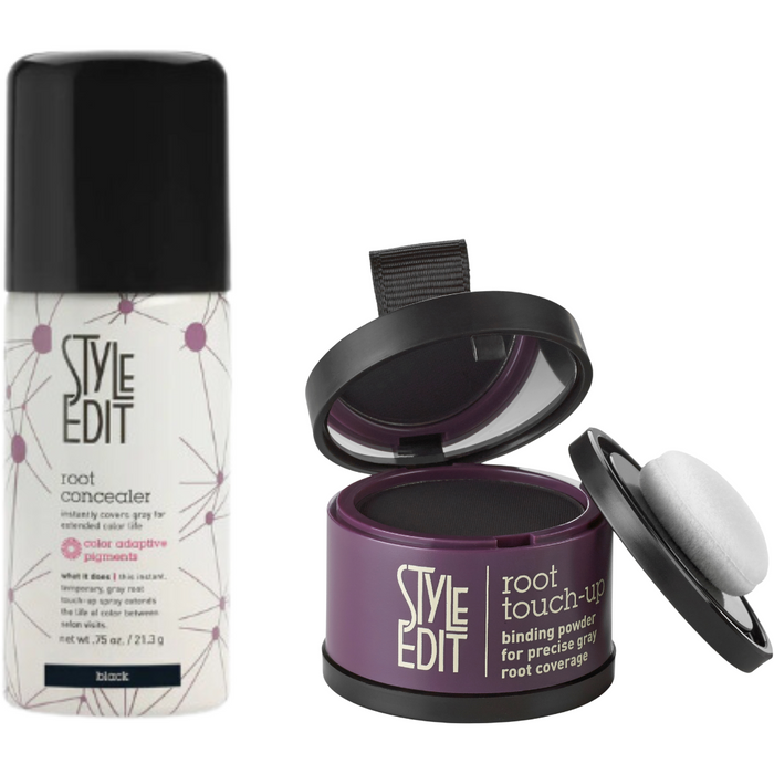 Style Edit - Brunette Travel Duo: Touch Up Powder And Travel Sized Concealer Spray