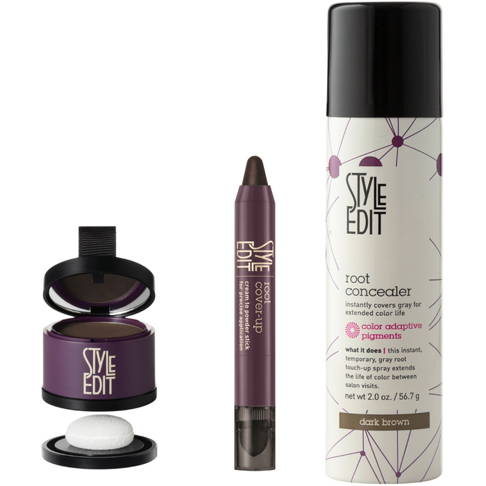 Style Edit - Brunette Cover-Up Stick, Powder And Conceal Trio