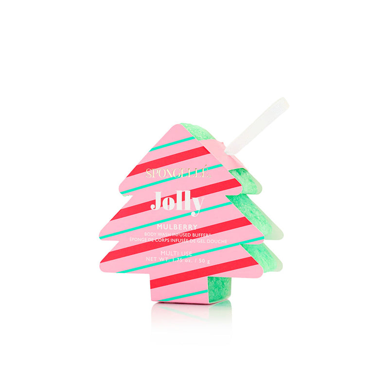 Spongellé Holiday Tree Multi-Use Assorted Pack Body Wash Infused Buffer