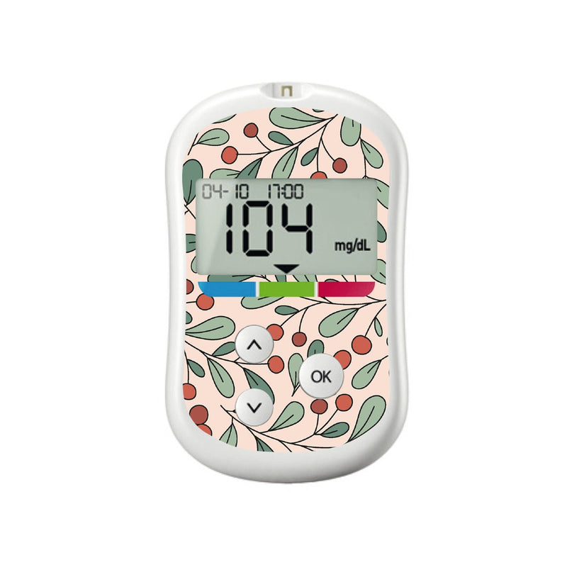 Peelz Holly Berries for OneTouch Verio Flex Glucometer Peelz/Stickers