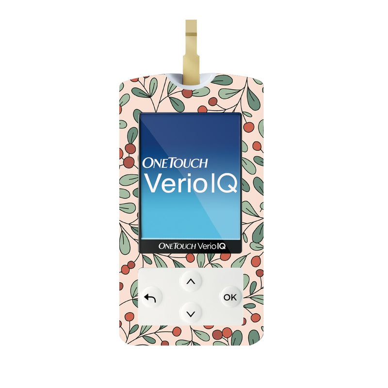 Peelz Holly Berries for OneTouch Verio IQ Glucometer Peelz/Stickers
