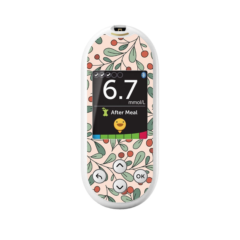 Peelz Holly Berries for OneTouch Verio Reflect Glucometer Peelz/Stickers