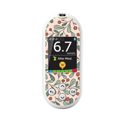 Peelz Holly Berries for OneTouch Verio Reflect Glucometer Peelz/Stickers
