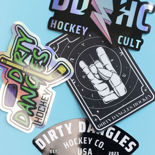 Dirty Dangles Hockey Dirty Dangles Hockey Stickers - 8 Pack Stickers