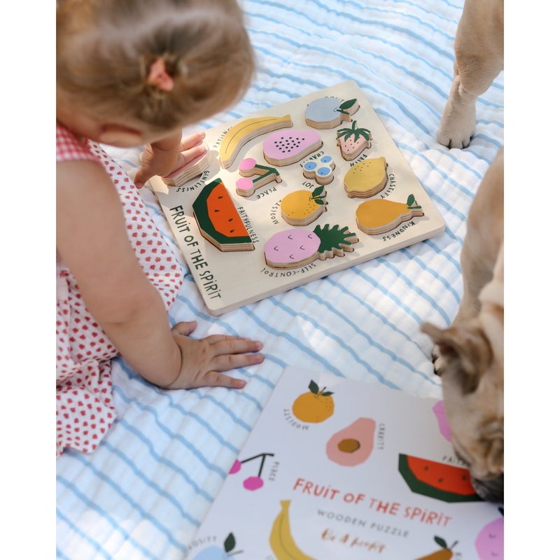 Be A Heart Catholic Fruit of the Spirit Wooden Puzzle puzzle