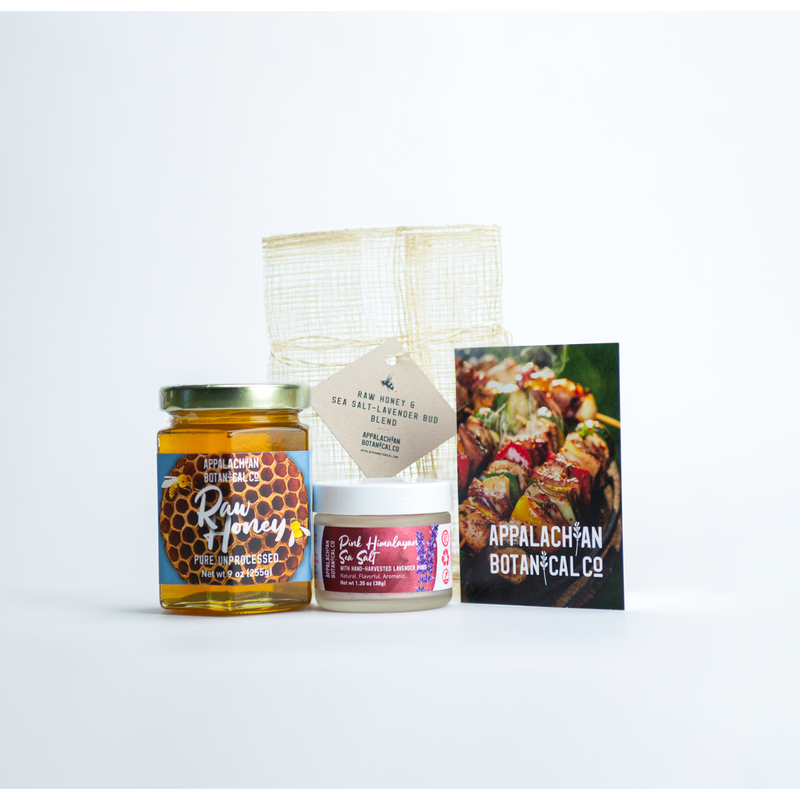Appalachian Botanical Co. Raw Honey & Sea Salt-Lavender Bud Blend Food Gift Baskets