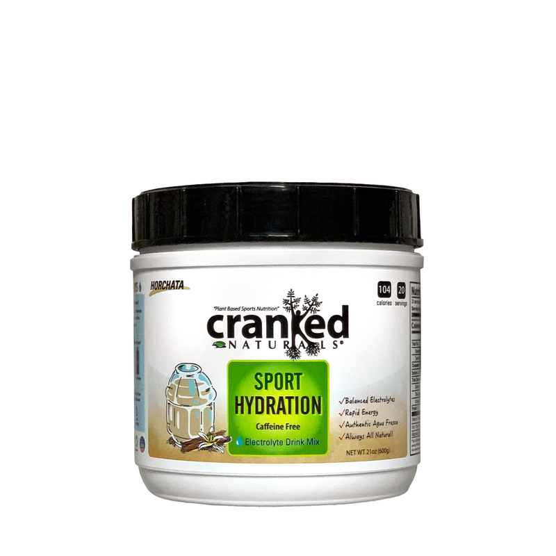 Cranked Naturals Plant Based Sports Nutrition Sport Hydration: Horchata, Caffeine Free Hydration