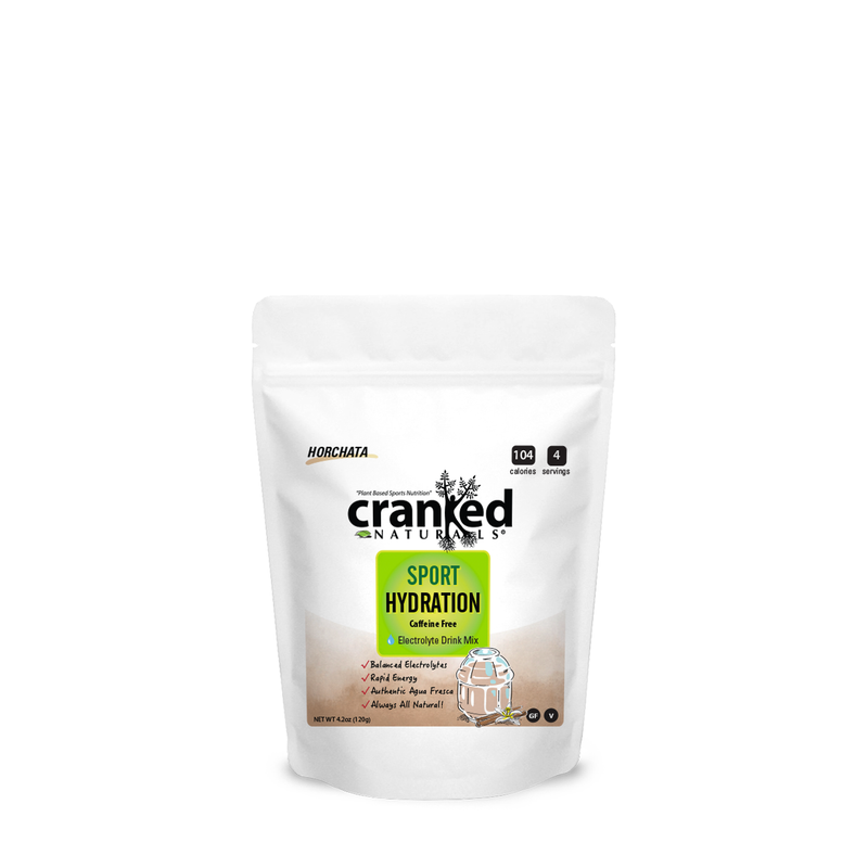 Cranked Naturals Plant Based Sports Nutrition Sport Hydration: Horchata, Caffeine Free Hydration
