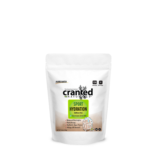 Cranked Naturals Plant Based Sports Nutrition Sport Hydration: Horchata, Caffeine Free Hydration