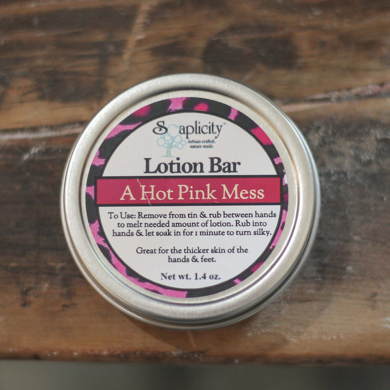Soaplicity A Hot Pink Mess Lotion Bar Lotion Bar