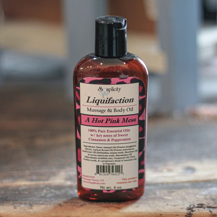 Soaplicity - A Hot Pink Mess Liquifaction Massage Oil