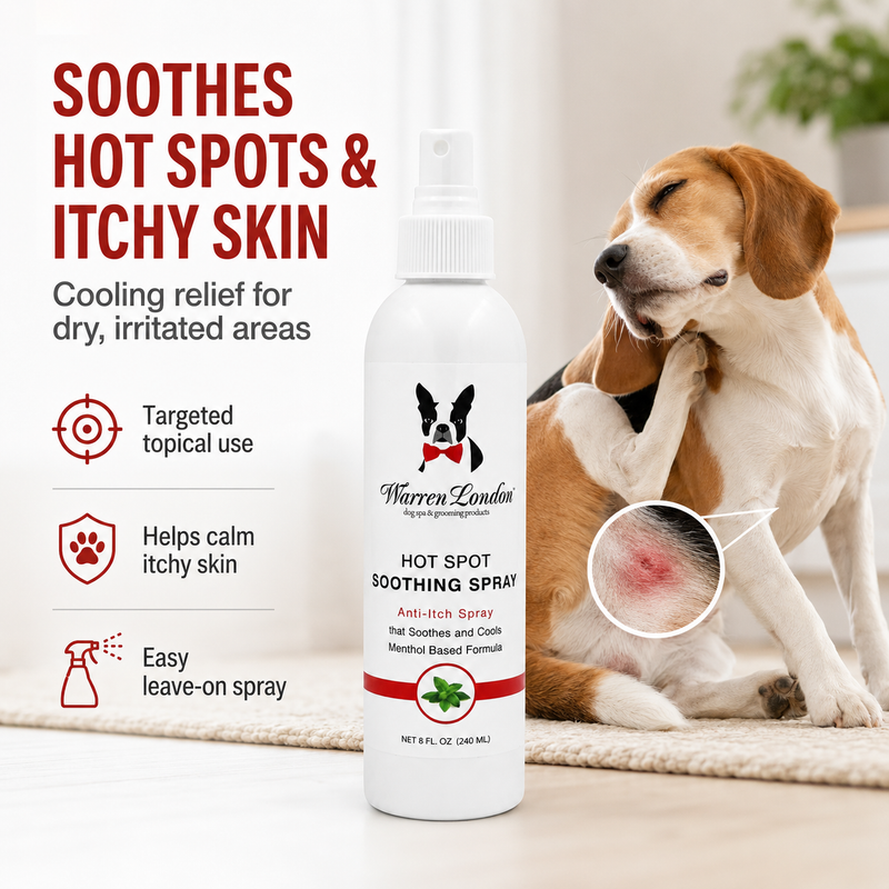 Warren London Hot Spot Soothing Spray - Anti Itch Spray That Soothes And Cools Spa Product White Smoke