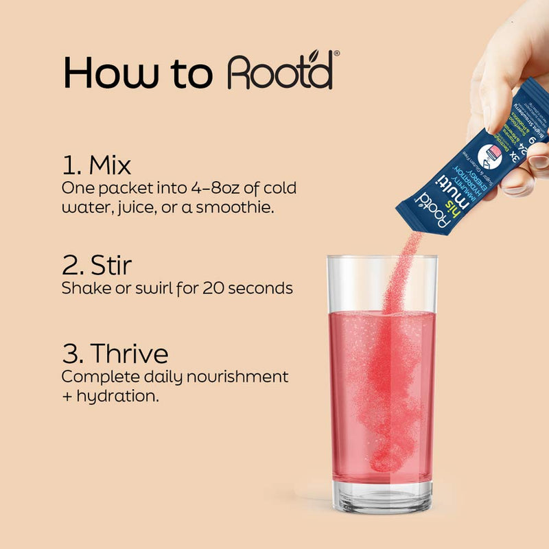 Root'd Advanced Daily Nutrition - Formulated for Men Electrolytes