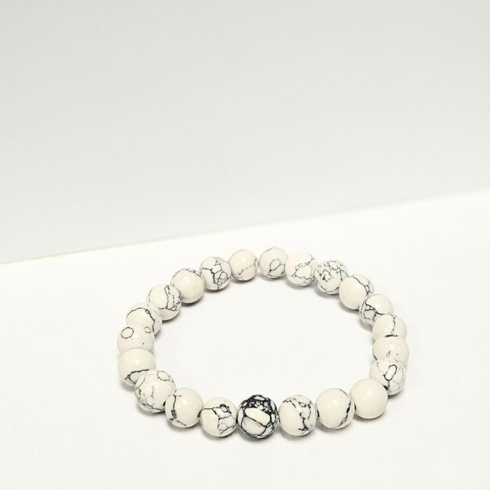 ZAQ Skin & Body - Howlite Bracelet - Kindness And Positive