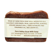 Fern Valley Soap Natural Goat Milk Soap | Exfoliating Body Bar | Humboldt Scrub Goat Milk Soap