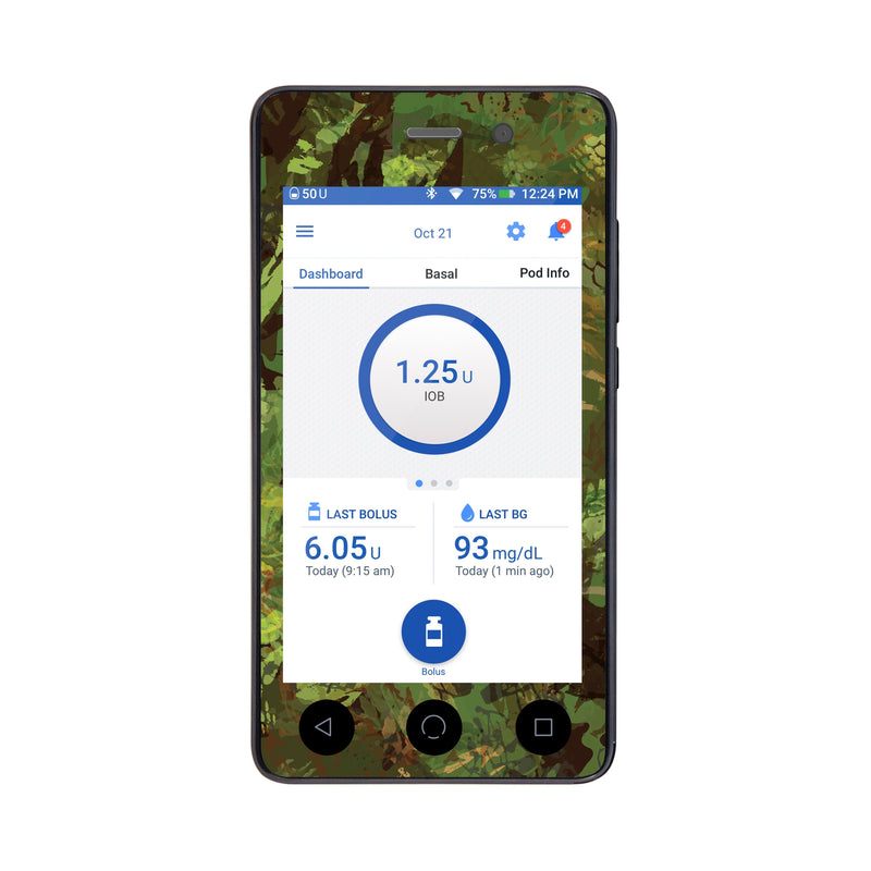 Peelz Hunting Camo Sticker for Omnipod DASH® PDM – Pump Peelz Peelz/Stickers