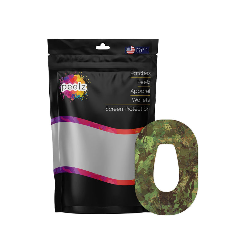 Peelz Hunting Camo Dexcom G6 Patch Tape - Pump Peelz Patch Medical Tape