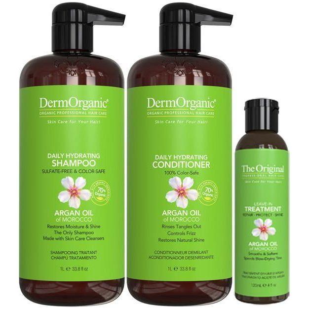 DermOrganic Official Shop Dry Hair Treatment Kit - Salon Size