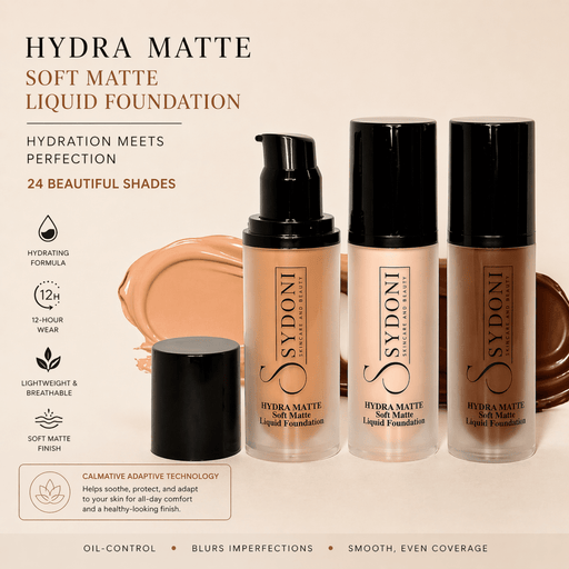 Sydoni Skincare and Beauty SYDONI HYDRA MATTE Liquid Foundation 1.08 fl. oz. Liquid Foundation