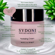 Sydoni Skincare and Beauty MOST LOVED! HYDRATING CREAM with BOTANICAL HUMECTANTS and SHEA BUTTER Net Wt. 2oz. (56.8g) Night Cream