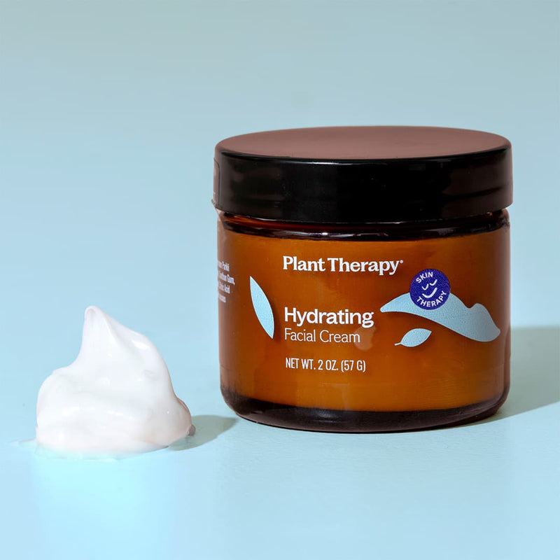Plant Therapy Hydrating Facial Cream Hair & Skin Care Light Blue 2 oz,4 oz