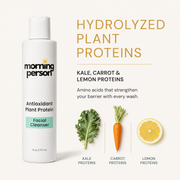Morning Person Beauty Antioxidant Plant Protein Face Cleanser Cleanser White Smoke