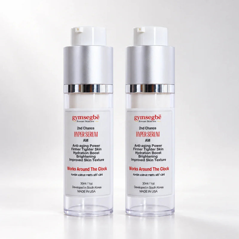 gymsegbë Second Chance Hyper Serum - AM Anti-Aging Facial Lavender 2 Bottles Save $1.99