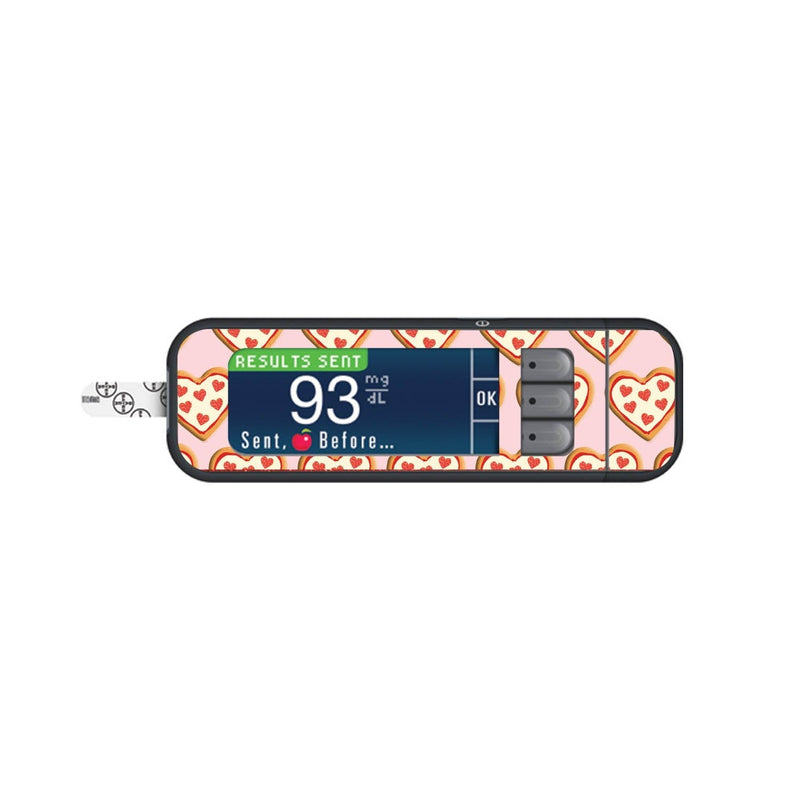 Peelz I Heart Pizza Sticker for Bayer Contour Next Glucometer Peelz/Stickers