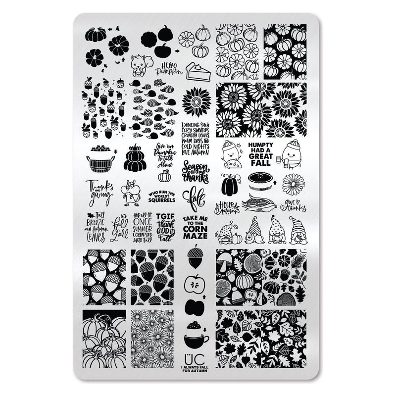 UberChic Beauty I Always Fall For Autumn Stamping Plate