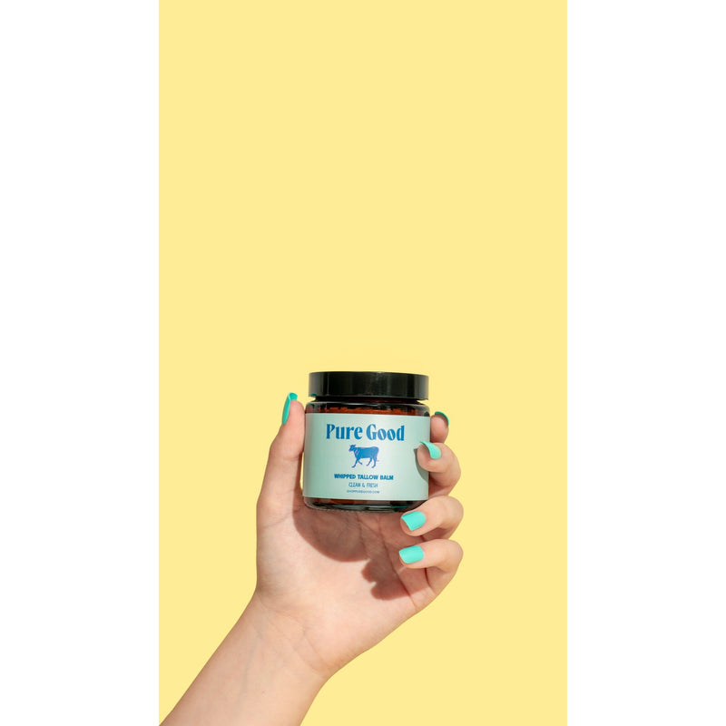 Pure Good LLC Clean & Fresh Tallow Balm - Cleansing & Acne Prone Skin Whipped Tallow Balm