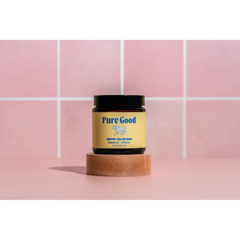 Pure Good LLC Cedarwood + Patchouli Tallow Balm - Firming & Balancing Whipped Tallow Balm