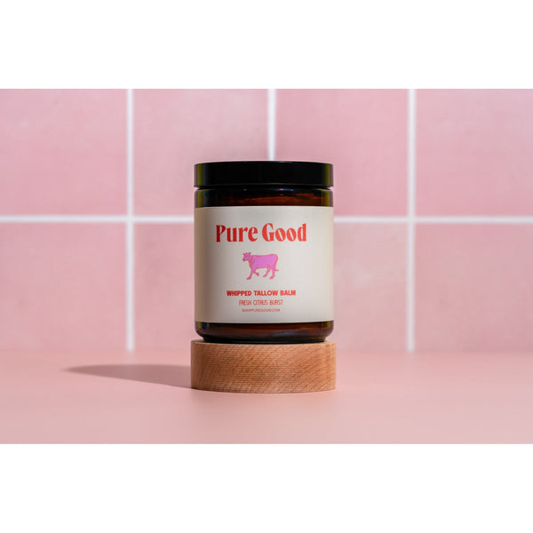 Pure Good LLC Fresh Citrus Burst Tallow Balm - Hydration and Vitamin C Whipped Tallow Balm