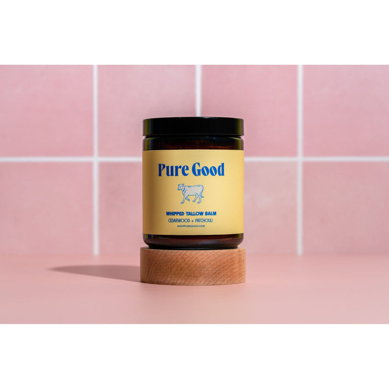 Pure Good LLC Cedarwood + Patchouli Tallow Balm - Firming & Balancing Whipped Tallow Balm