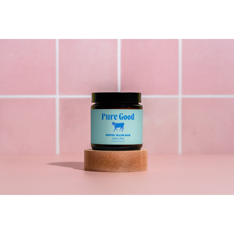 Pure Good LLC Clean & Fresh Tallow Balm - Cleansing & Acne Prone Skin Whipped Tallow Balm