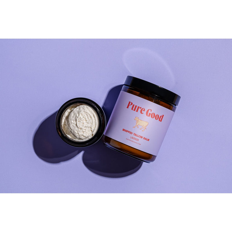 Pure Good LLC Lavender Tallow Balm - Calming & Restoring Whipped Tallow Balm