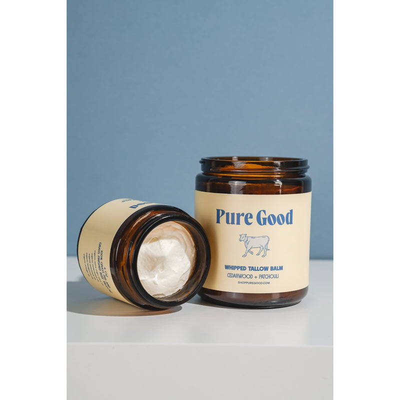Pure Good LLC Cedarwood + Patchouli Tallow Balm - Firming & Balancing Whipped Tallow Balm