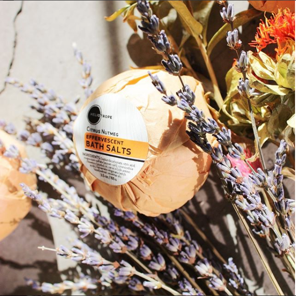 Heliotrope San Francisco Effervescent Bath Fizzies w/Jojoba & Silk Proteins Bath Salt