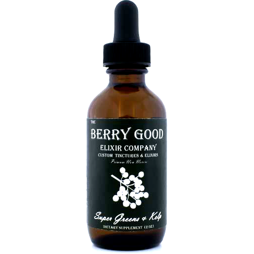 The Berry Good Elixir Co - Supergreens +kelp 2oz.