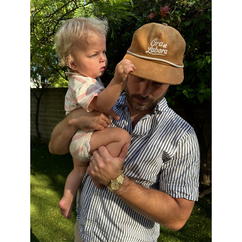 Be A Heart Tan Ora et Labora Corduroy Hat hat