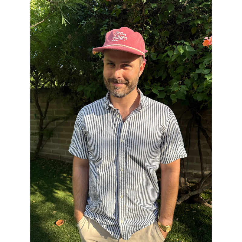 Be A Heart Dusty Rose Ora et Labora Corduroy Hat hat