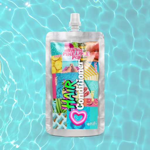 Whipi Co White Pineapple Pop Conditioner- 8 oz Sky Blue