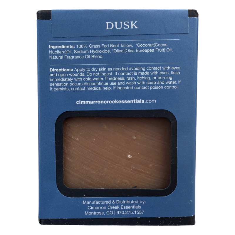 Cimarron Creek Essentials Dusk Grass-Fed Beef Tallow Soap Bar Soap