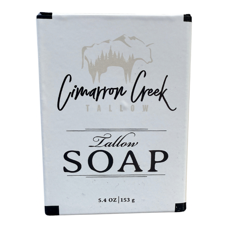 Cimarron Creek Essentials Unscented Grass-Fed Beef Tallow Soap Bar Soap