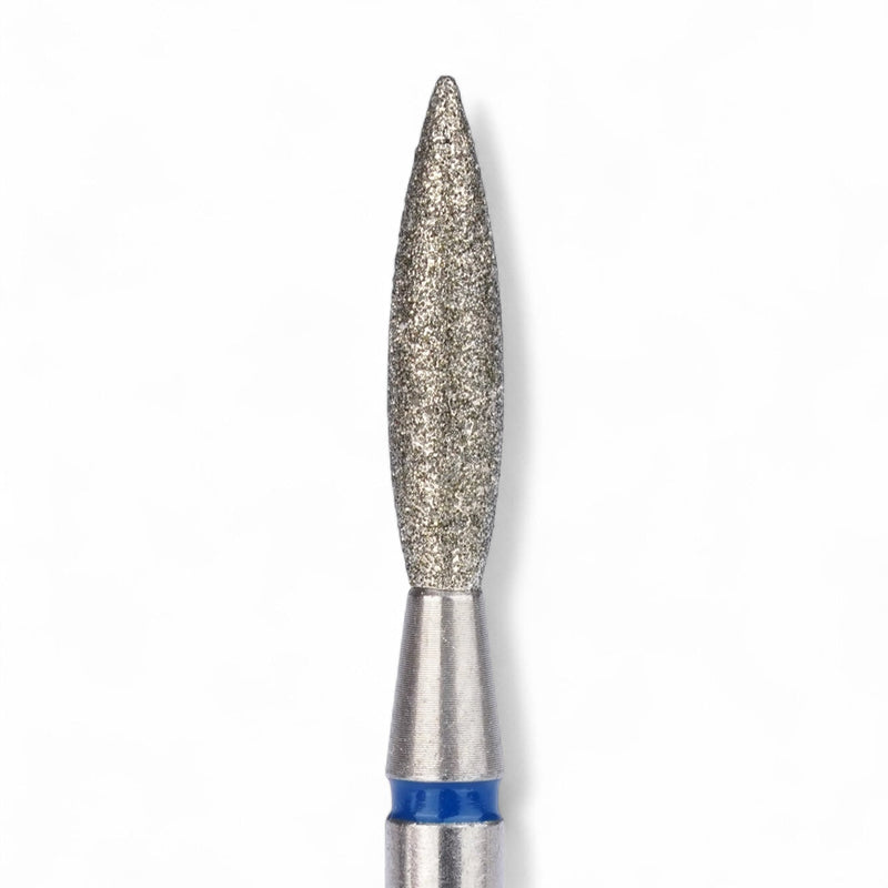 nbmsupply Elite Embrace Professional 2.3*10 mm Flame Nail Drill Bit Blue