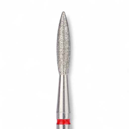 nbmsupply Elite Embrace Professional 2.3*10 mm Flame Nail Drill Bit Red