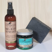 Adiva Naturals Build Your Set (Choose your Refresher & Soap) Bath Sets Light Gray Vanilla Sandalwood Refresher 4oz / Lemongrass Soap,Vanilla Sandalwood Refresher 4oz / Lavender Lemongrass Soap,Vanilla Sandalwood Refresher 4oz / Vanilla Oatmeal Soap,Freshly Squeezed Refresher 4oz / Lemongrass Soap,Freshly Squeezed Refresher 4oz / Lavend