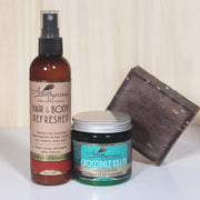 Adiva Naturals Build Your Set (Choose your Refresher & Soap) Bath Sets Light Gray Vanilla Sandalwood Refresher 4oz / Vanilla Oatmeal Soap