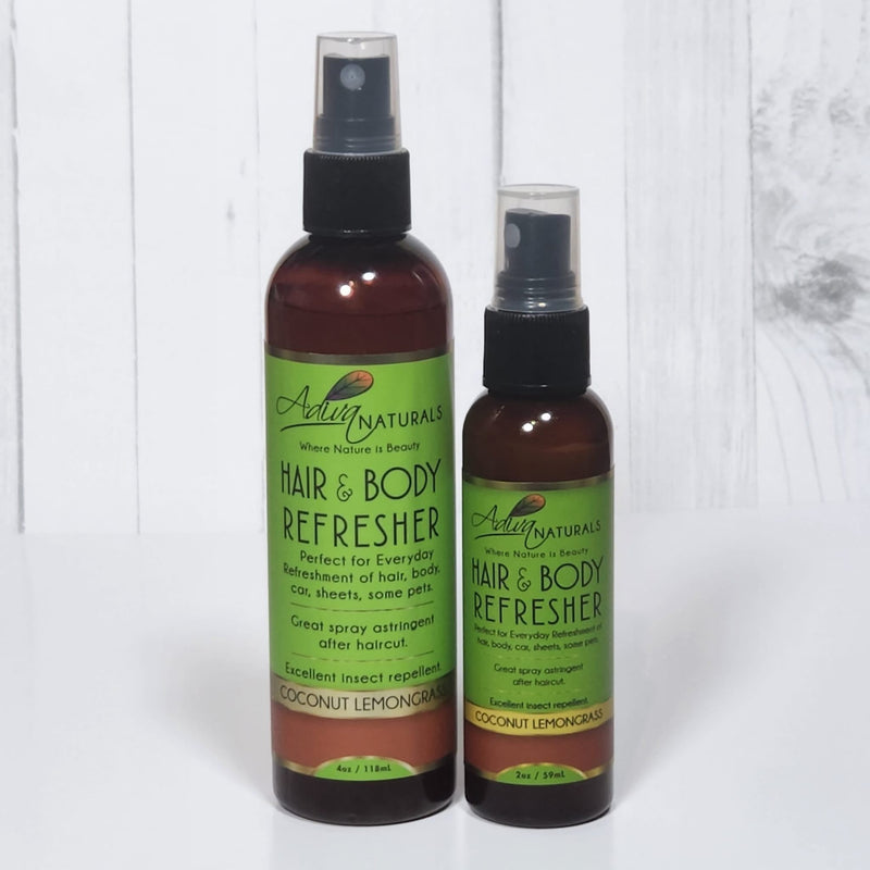 Adiva Naturals Hair & Body Refresher - Coconut Lemongrass (3 options) Refresher